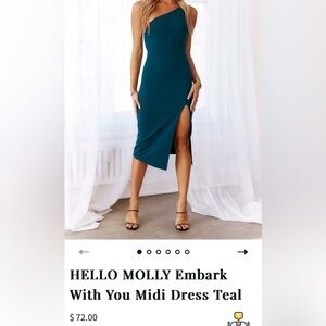 Embark With You Teal Midi Dress